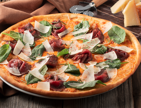 Rose Beef Pizza