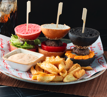 Trio Colors Mini Burger