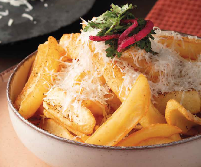 Trüflü Baharatlı Parmesanlı Kaşık Patates